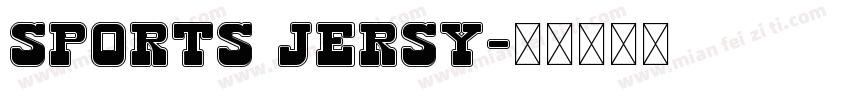 sports jersy字体转换